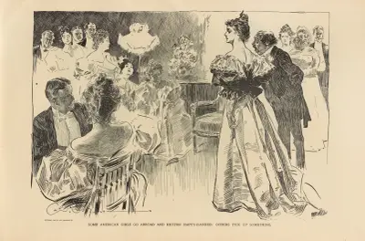 Some American girls go abroad and return empty-handed. Others pick up something av Charles Dana Gibson