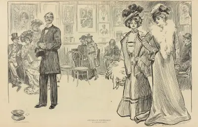 Studies in expression, at a dramatic agency av Charles Dana Gibson