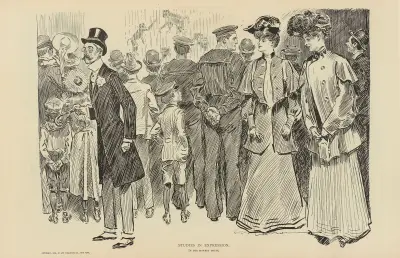 Studier i uttryck. I apbur av Charles Dana Gibson