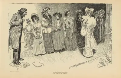 Studies in expression, the author and the soubrette av Charles Dana Gibson