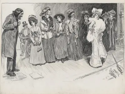 Studier i uttryck. Författaren och subretten av Charles Dana Gibson