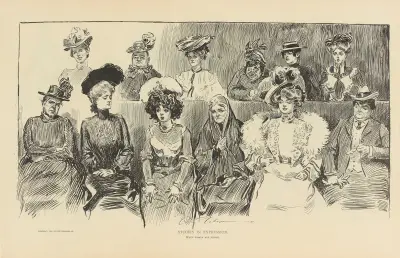 Studier i uttryck, när kvinnor är jury av Charles Dana Gibson