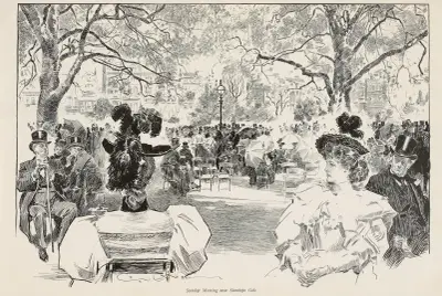 Sunday Morning near Stanhope Gate, Charles Dana Gibson