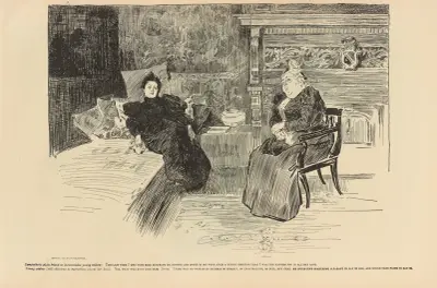 Sympatisk vän till tröstlös ung änka av Charles Dana Gibson