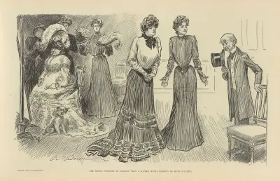 Der Rohling wagt die Andeutung, dass eine Haube möglicherweise passender wäre von Charles Dana Gibson