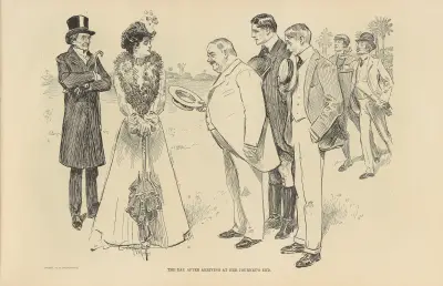 Der Tag nach der Ankunft am Ende der Reise von Charles Dana Gibson