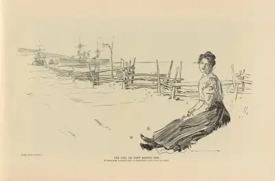 Das Mädchen, das er zurückließ von Charles Dana Gibson