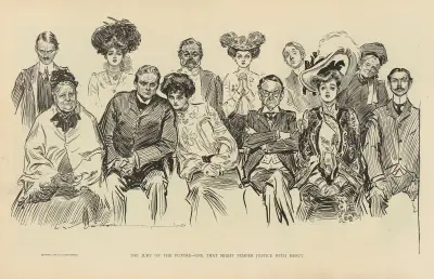 Die Jury der Zukunft – eine, die Gerechtigkeit mit Milde walten lassen könnte von Charles Dana Gibson