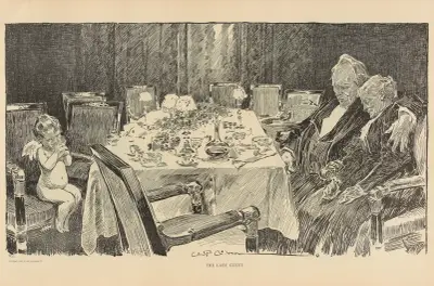 Der letzte Gast, 1893 von Charles Dana Gibson