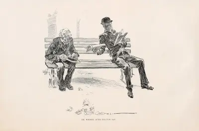 Der Morgen nach dem Wahltag, 1896 von Charles Dana Gibson