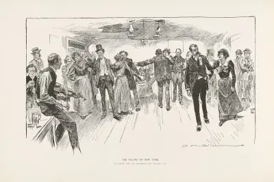 New Yorks salonger – En kväll med gentlemen’s chowder club av Charles Dana Gibson