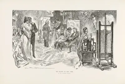 Salongerna i New York – hos Mrs Daubleigh Chromes av Charles Dana Gibson