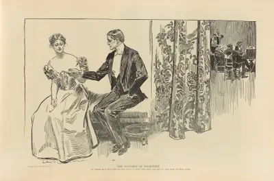 Handflätans under av Charles Dana Gibson