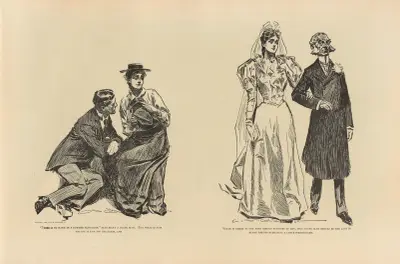 Det är ingen skada i en sommarflirt av Charles Dana Gibson