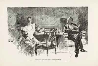 Dessa unga flickor gifter sig med äldre miljonärer av Charles Dana Gibson