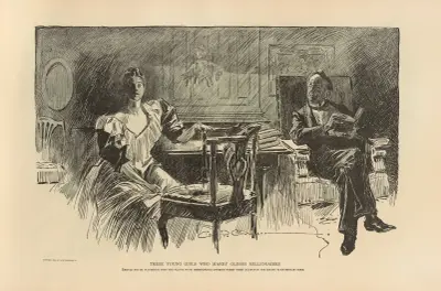 Dessa unga flickor som gifter sig med äldre miljonärer av Charles Dana Gibson
