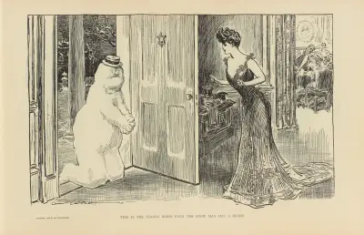 This is the season when even the snow man has a heart av Charles Dana Gibson