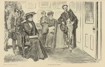 Um den Kunstredakteur zu sehen von Charles Dana Gibson