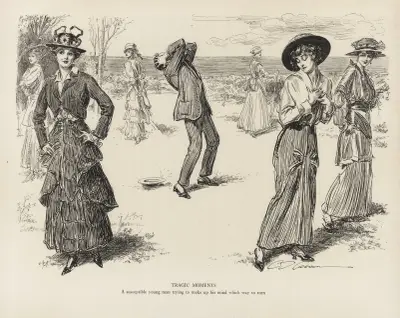Tragiska ögonblick – En känslig ung man som försöker bestämma sig för vilken väg han ska ta av Charles Dana Gibson