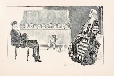 Trial by Jury von Charles Dana Gibson