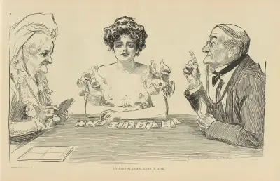 Unlucky at cards, lucky in love av Charles Dana Gibson
