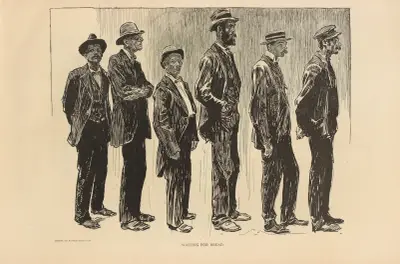 Väntan på bröd av Charles Dana Gibson