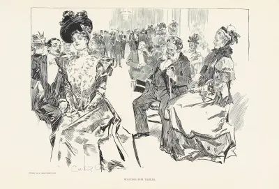 Waiting for tables av Charles Dana Gibson