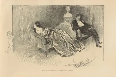 Wenn er einmal ausgeht, ist es schwer, ihn zurückzuholen von Charles Dana Gibson