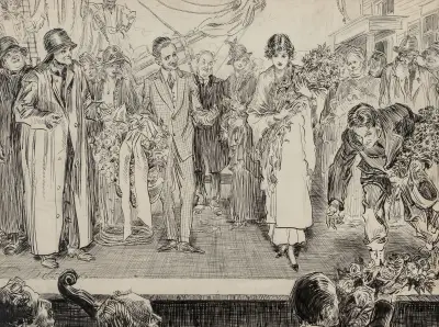 När mitt skepp kommer in av Charles Dana Gibson