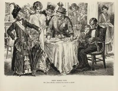 När kvinnor röstar av Charles Dana Gibson