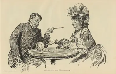 ‘Will you tell my past for two dollars’ av Charles Dana Gibson