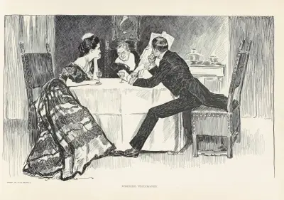 Trådlös telegrafi av Charles Dana Gibson