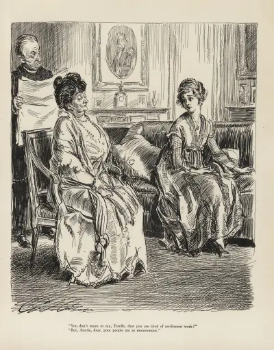 ‘You don’t mean to say, Estelle, that you are tired of settlement work’ av Charles Dana Gibson