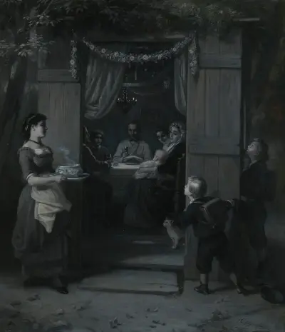 Sukkot (Feast of Tabernacles) av Moritz Daniel Oppenheim