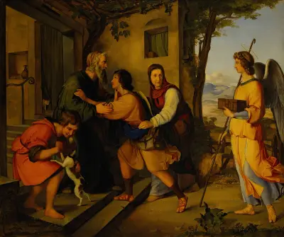 The Return Of Tobias av Moritz Daniel Oppenheim