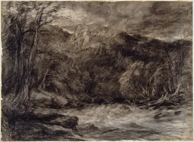En bergsström av David Cox