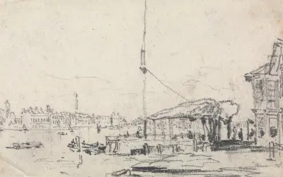 Utsikt över Schelde av David Cox