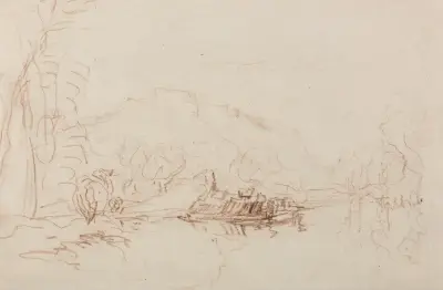 Flodlandskap av David Cox