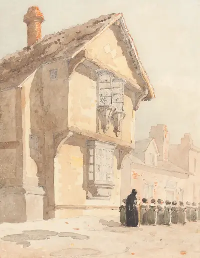 The School Walk av David Cox