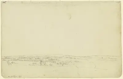 Widok na Granitz (krajobraz Rugii), Caspar David Friedrich