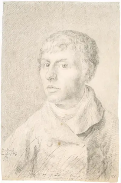 Autoportret, 1800 – nr 1, Caspar David Friedrich