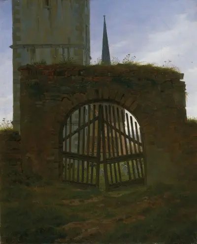 Hřbitovní brána (Hřbitov), Caspar David Friedrich