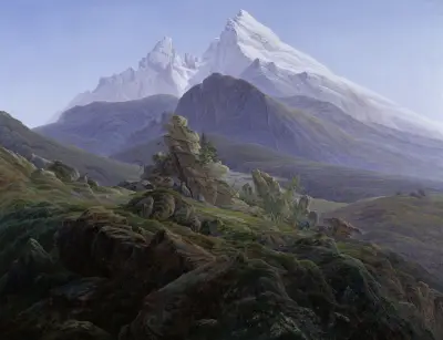 Watzmann av Caspar David Friedrich