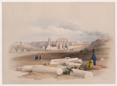 Hermont [Armant], forntida Hirmonthis. 26 nov. 1838. av David Roberts