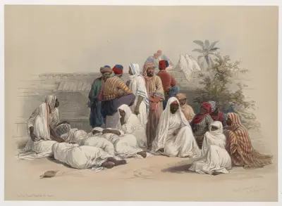 På slavmarknaden i Kairo av David Roberts