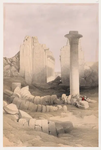 Karnak [Karnak]. 29 november 1838. av David Roberts