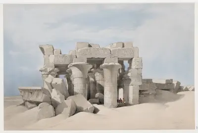 Kom Ombo. Nov. 21st, 1838 av David Roberts