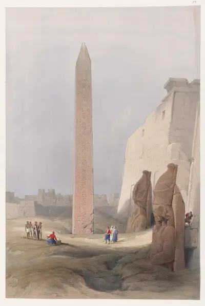 Luxor. Dec. 1st, 1838. av David Roberts