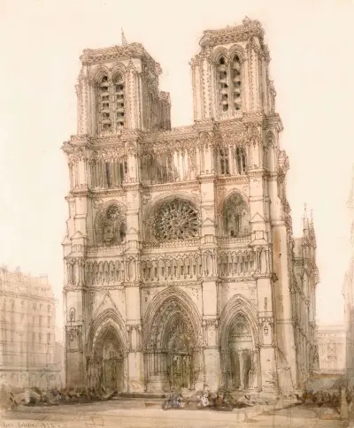 Notre-Dame, Paris av David Roberts