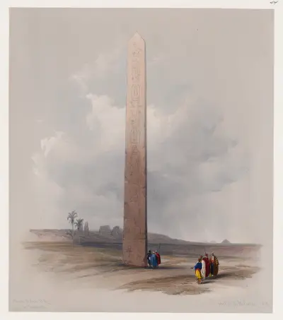 Obelsken i Heliopolis av David Roberts
